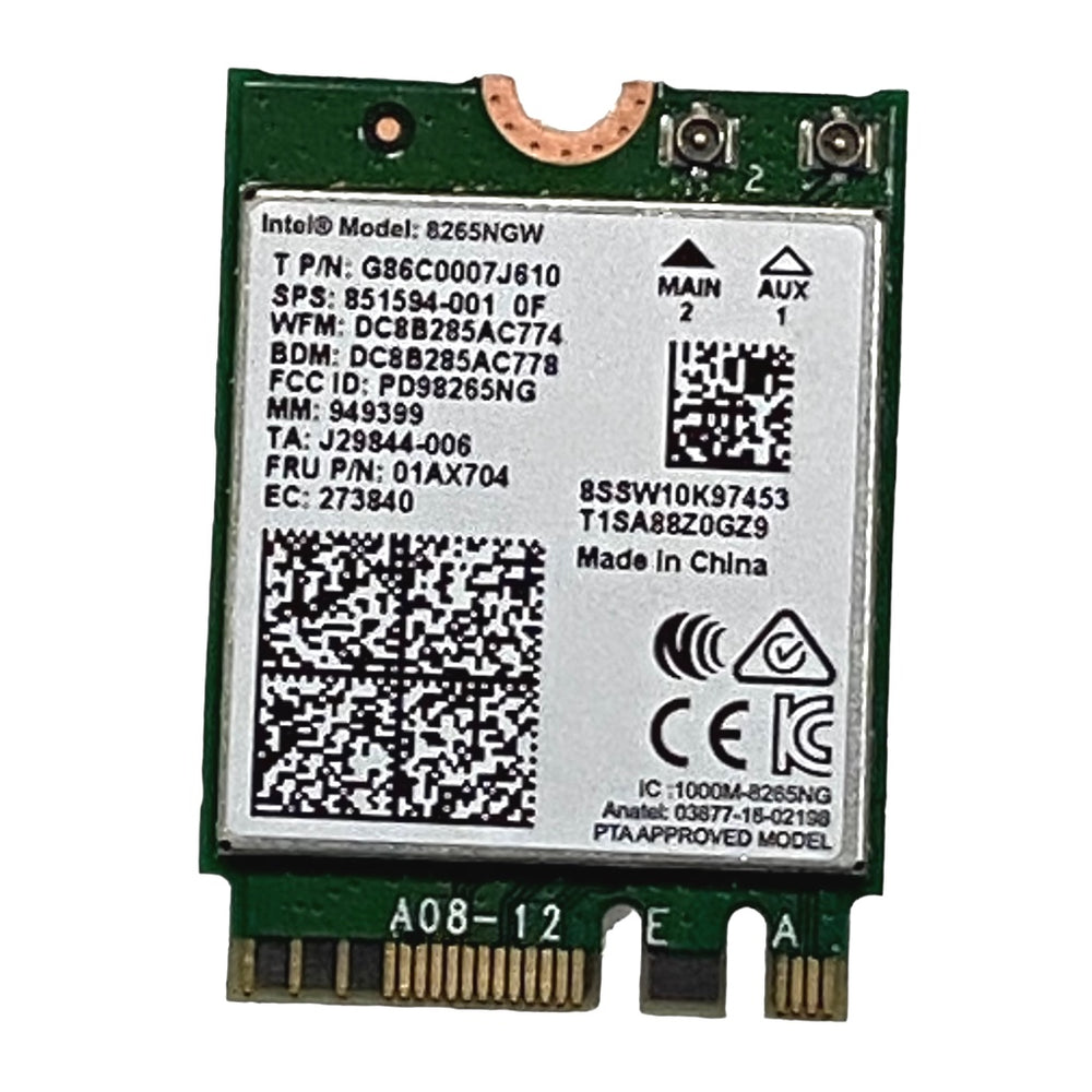 Wifi Card for HP Elitebook 840 G5 840 G6 Intel 8265NGW Part No 851594-001