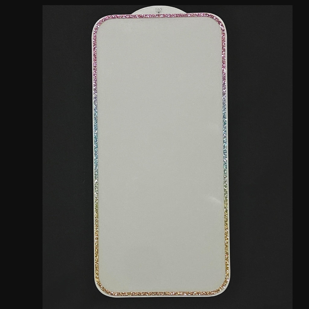 Premium Tempered Glass IPhone 16 Pro 15 Pro 14 Pro 15/16 13/14 with Dimond Glitter