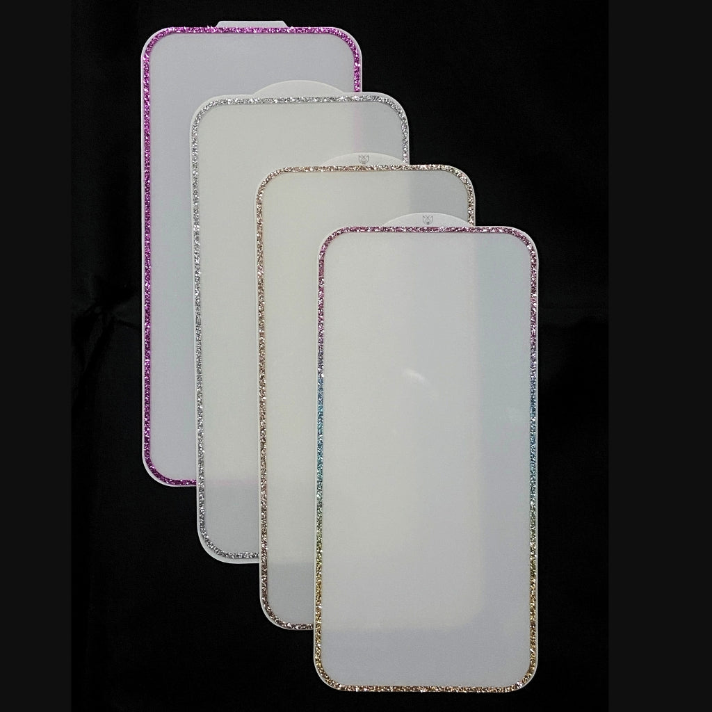 Premium Tempered Glass IPhone 16 Pro 15 Pro 14 Pro 15/16 13/14 with Dimond Glitter