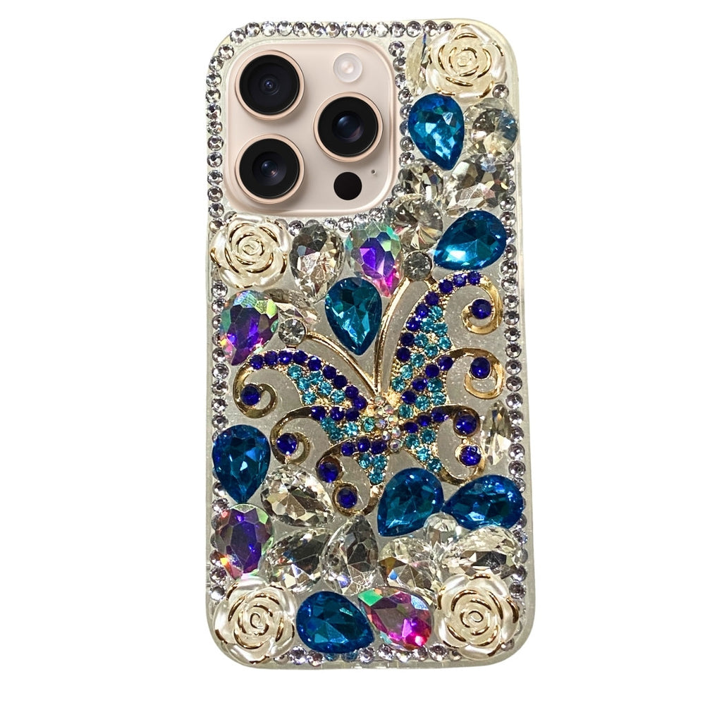 Mungu Premium Back Case for IPhone 15 Pro Butterfly (Wedding Collection) with Surprise GIFT