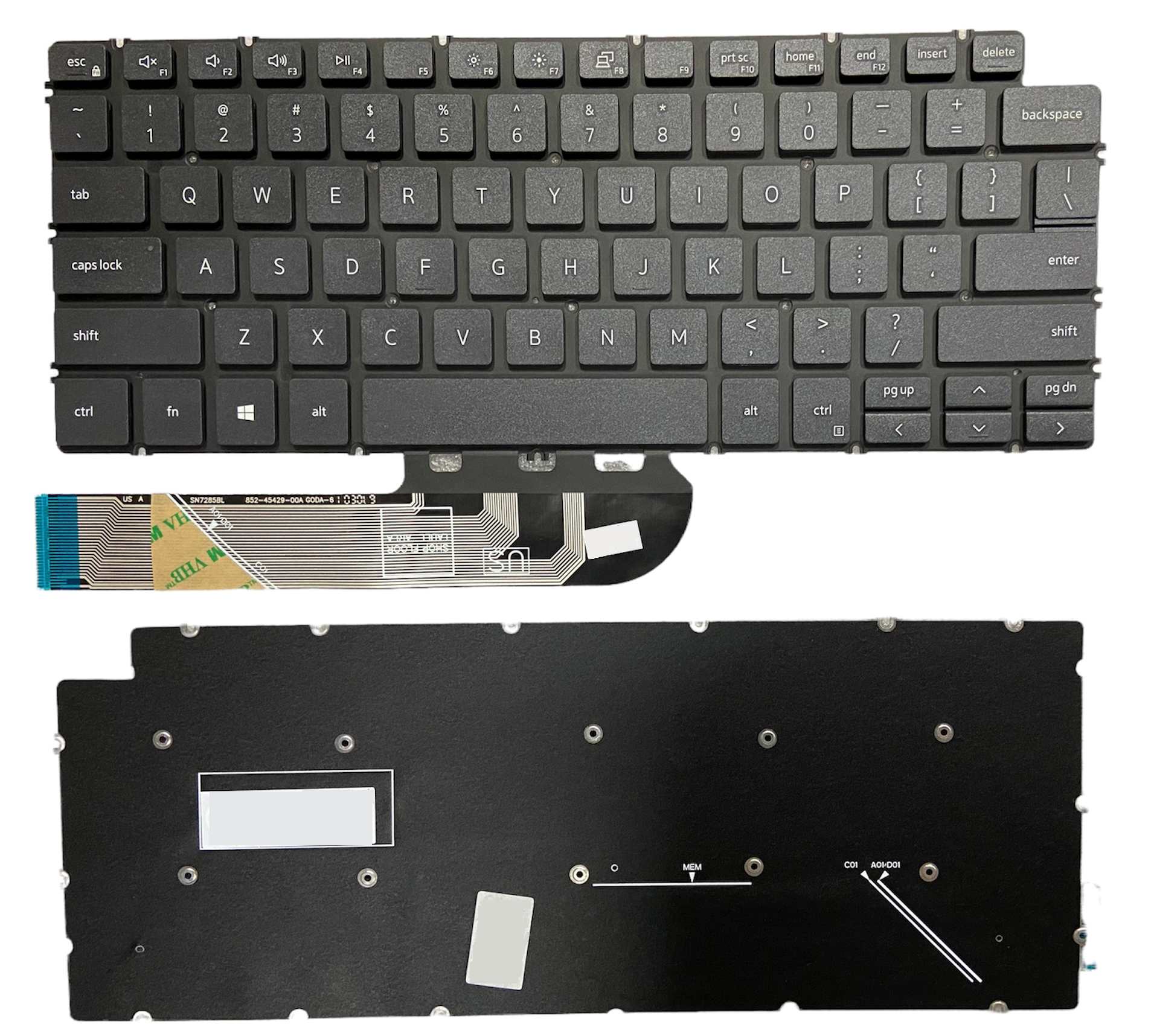 Keyboard for Dell Latitude 14 3410 without backlight US Layout