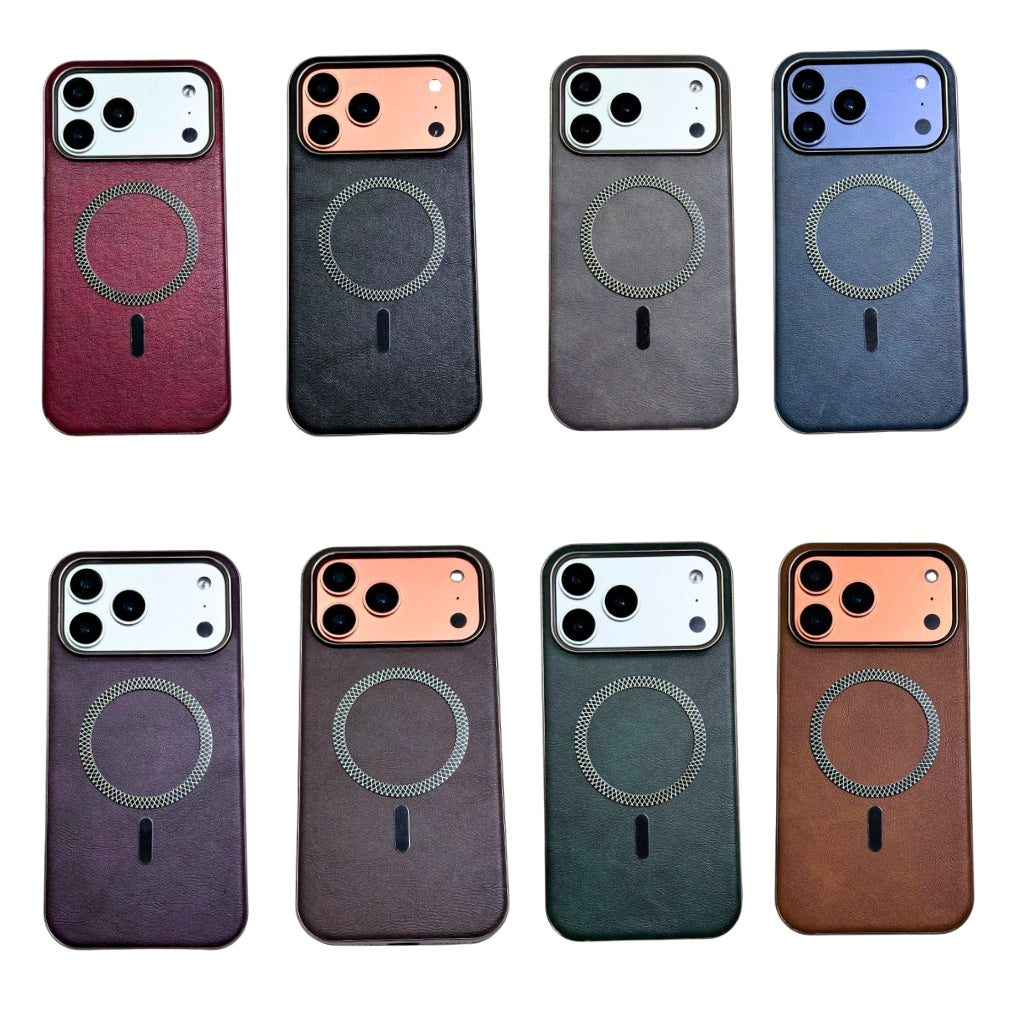 Mungu Highly Premium Leather Case for iPhone 17 17 Pro 17 AIR 17 Pro Max with Megsafe in 8 Colours