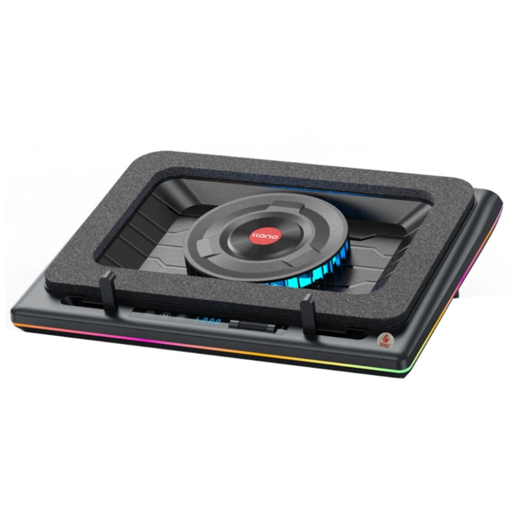 Llano Gaming Laptop Docking Station with Turbo Fan for 15 inch & More with RGB Light Black